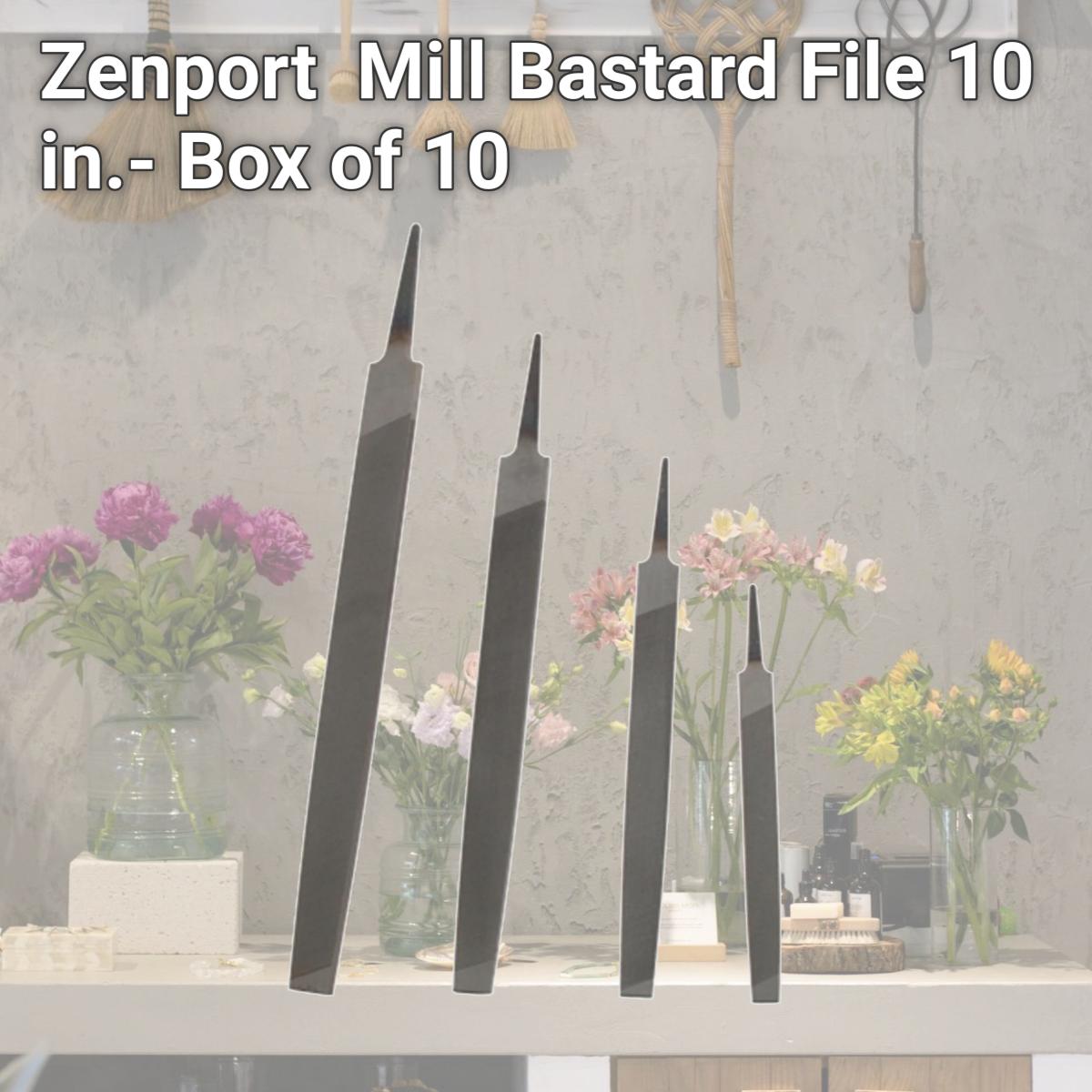 Picture of Zenport AGF250-10PK Mill Bastard File 10 in.- Box of 10