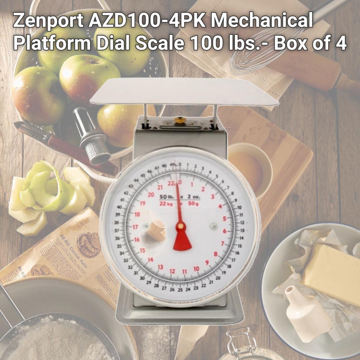 Picture of Zenport AZD100-4PK Mechanical Platform Dial Scale 100 lbs.- Box of 4