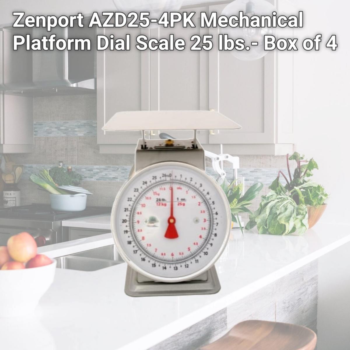 Picture of Zenport AZD25-4PK Mechanical Platform Dial Scale 25 lbs.- Box of 4