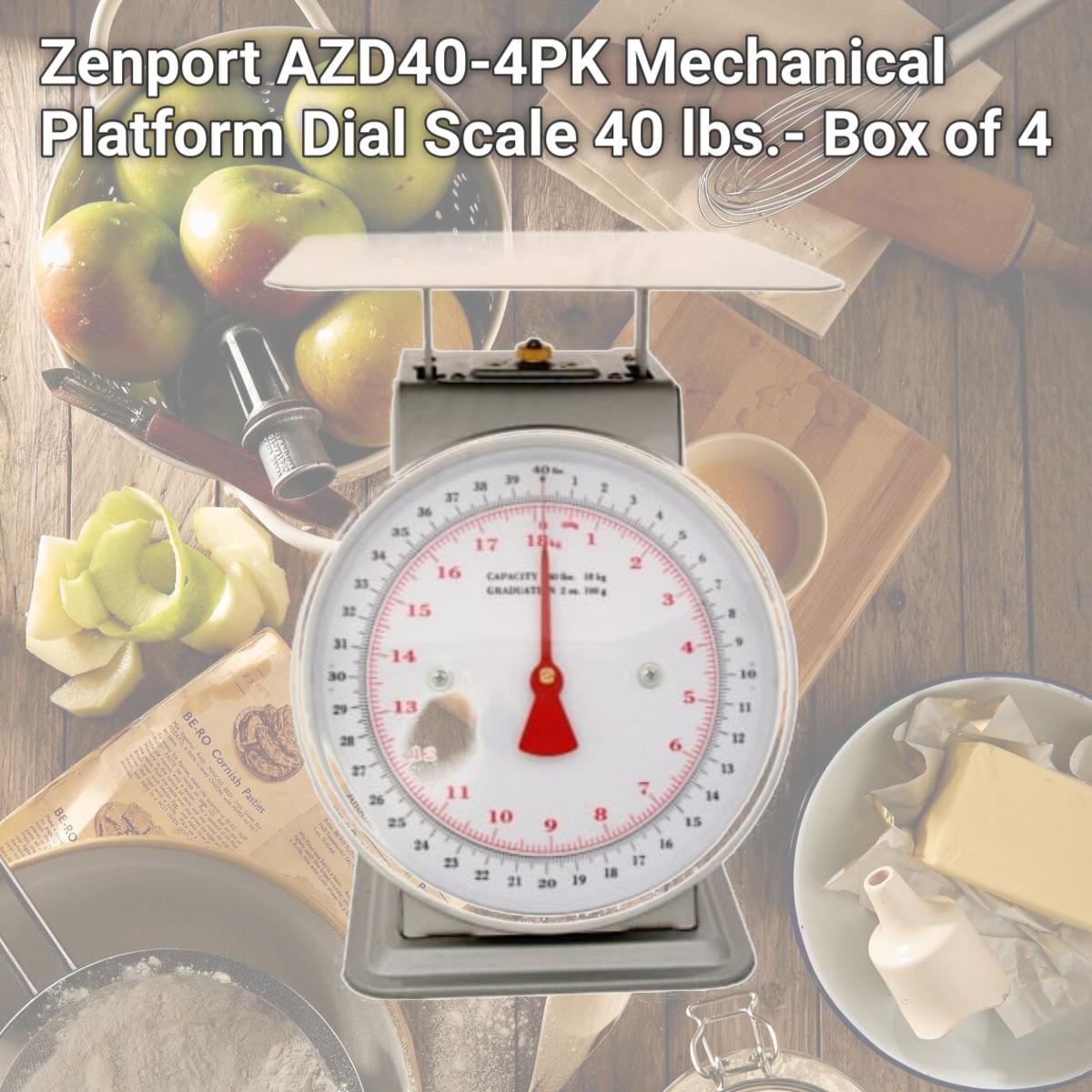 Picture of Zenport AZD40-4PK Mechanical Platform Dial Scale 40 lbs.- Box of 4