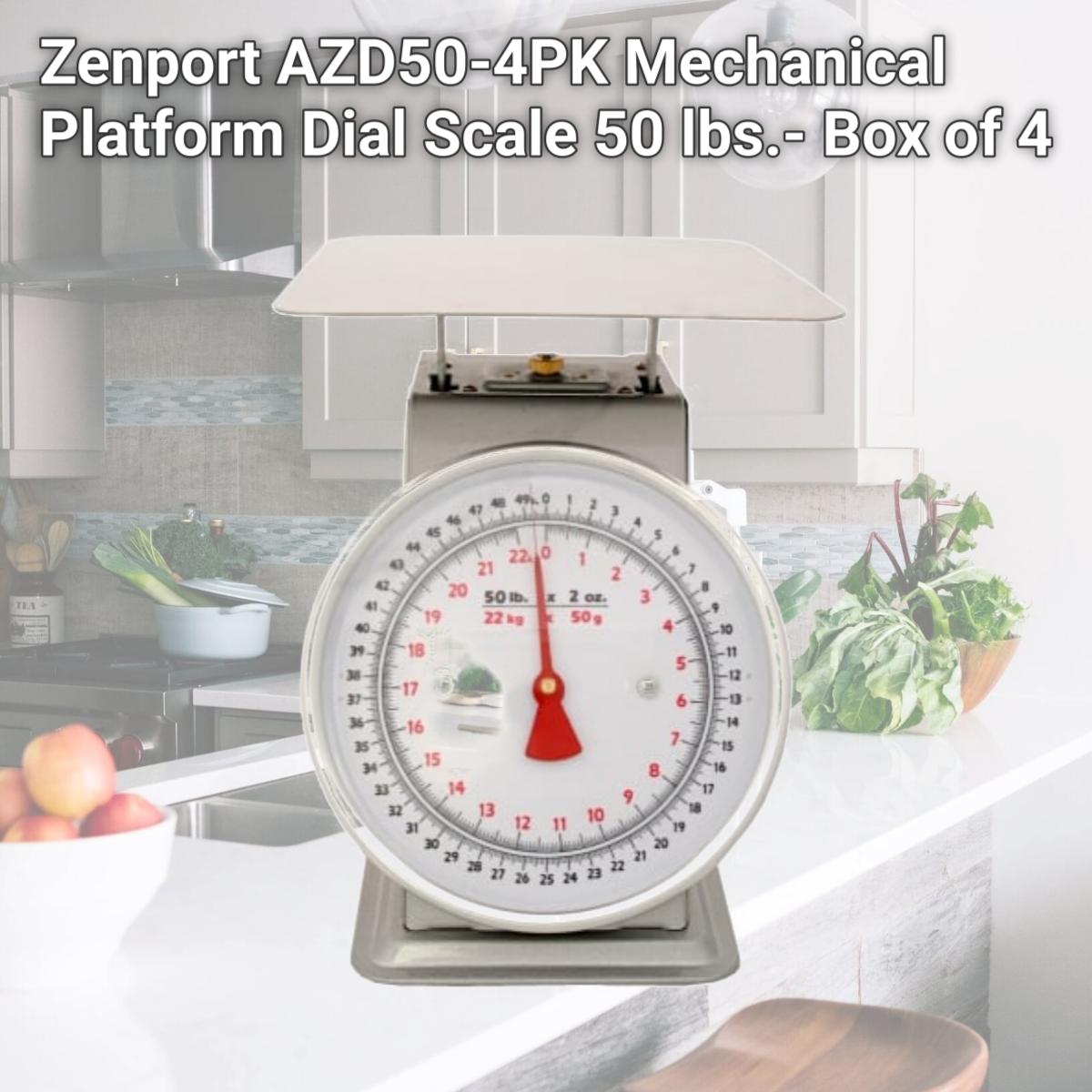 Picture of Zenport AZD50-4PK Mechanical Platform Dial Scale 50 lbs.- Box of 4
