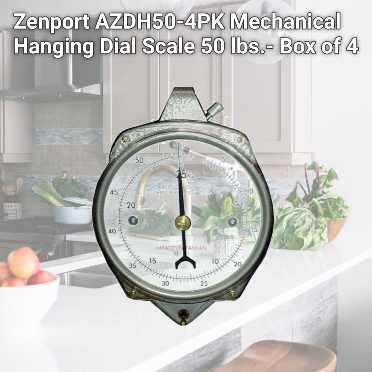 Picture of Zenport AZDH50-4PK Mechanical Hanging Dial Scale 50 lbs.- Box of 4