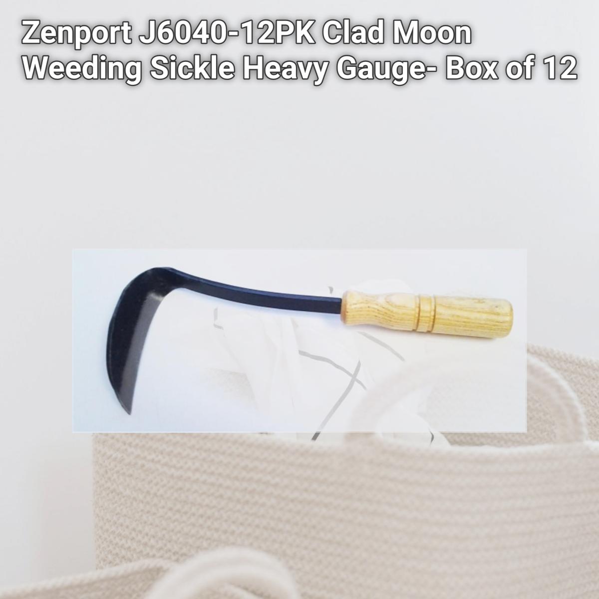 Picture of Zenport J6040-12PK Clad Moon Weeding Sickle Heavy Gauge- Box of 12