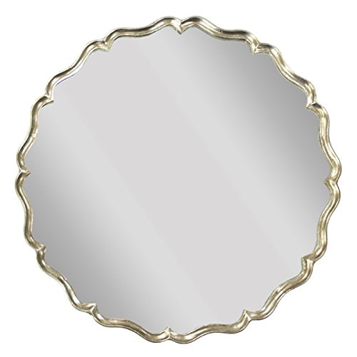 35.75 X 36.25 X 1.25 In. Agape Mirror, Distressed Silver