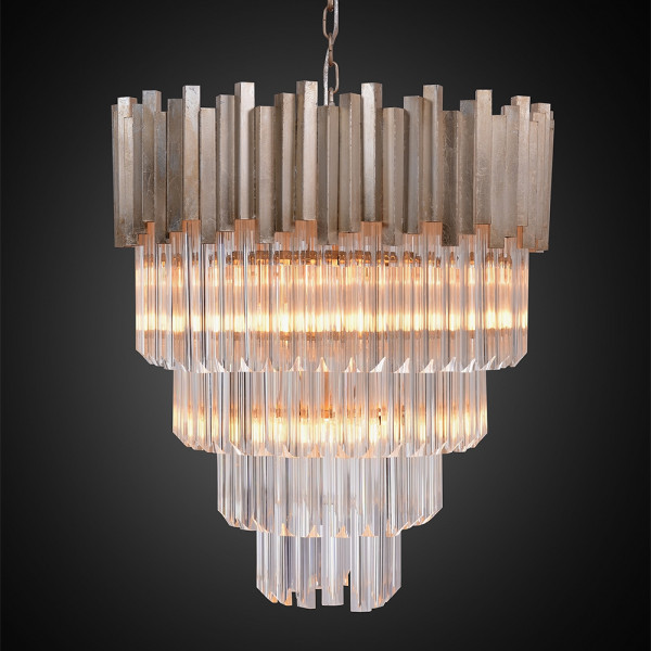 Zd6499-6os 27 X 27.5 X 27 In. 5-tier Crystal Chandelier