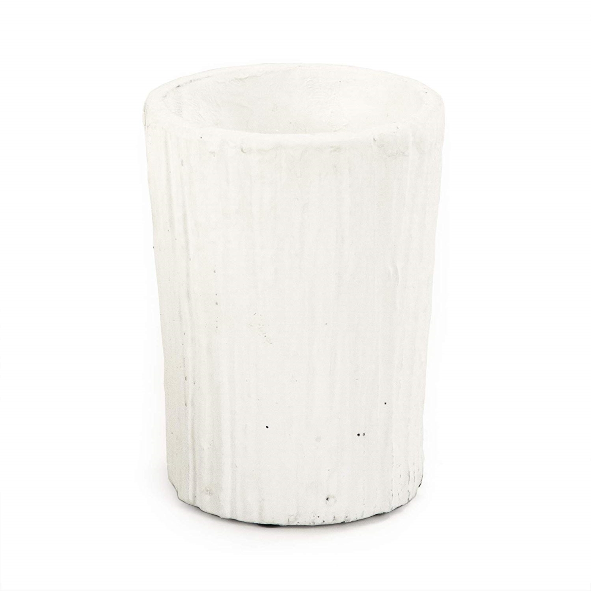 10043s A148 Distressed Vase, Small - White
