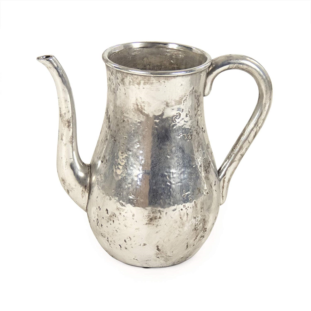 9824l A840 Distressed Metallic Pitcher, Large - Silver