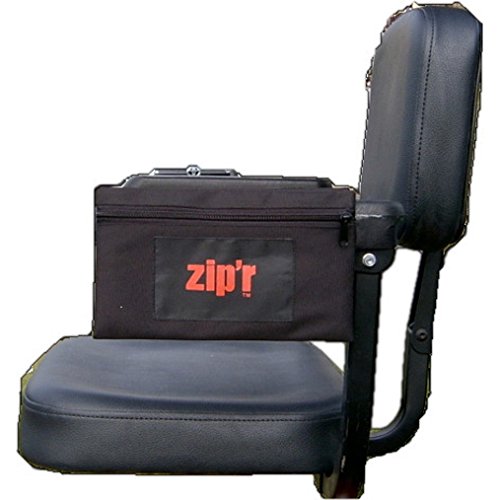 Side Saddle Scooter Side Saddle With Arm Rest Sleeve & Zippered Pouch - Black