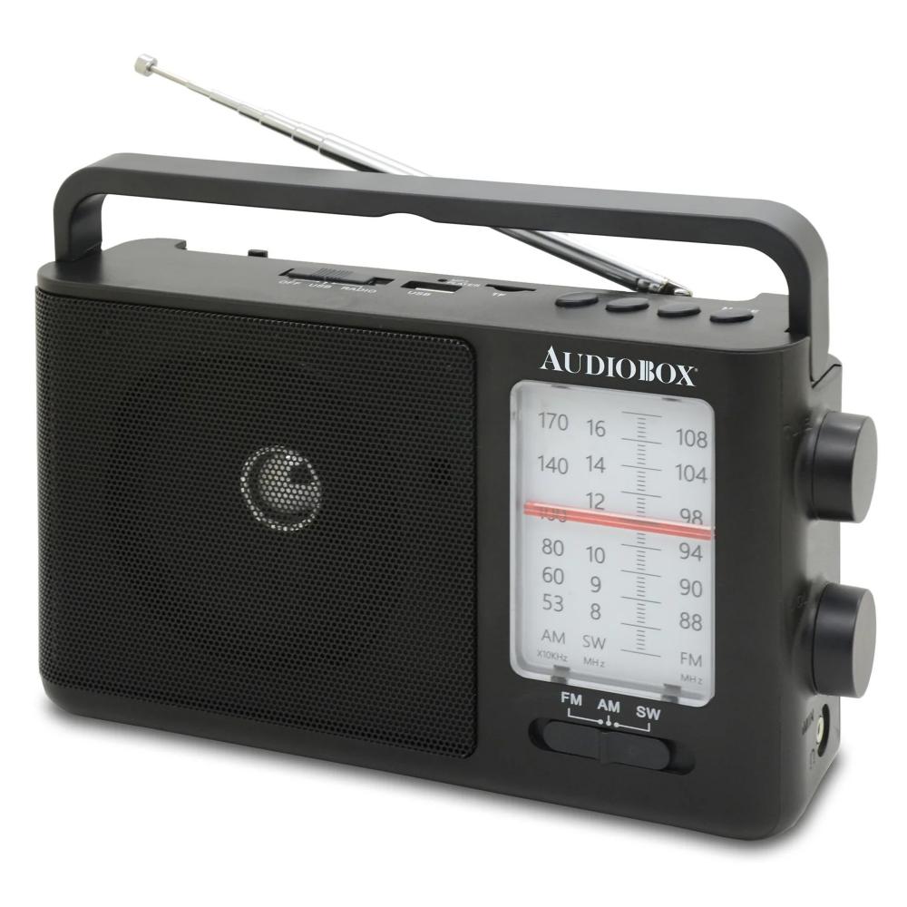 RX8 Portable Bluetooth Radio with AM-FM-SW Bands, USB, SD & AC Functions