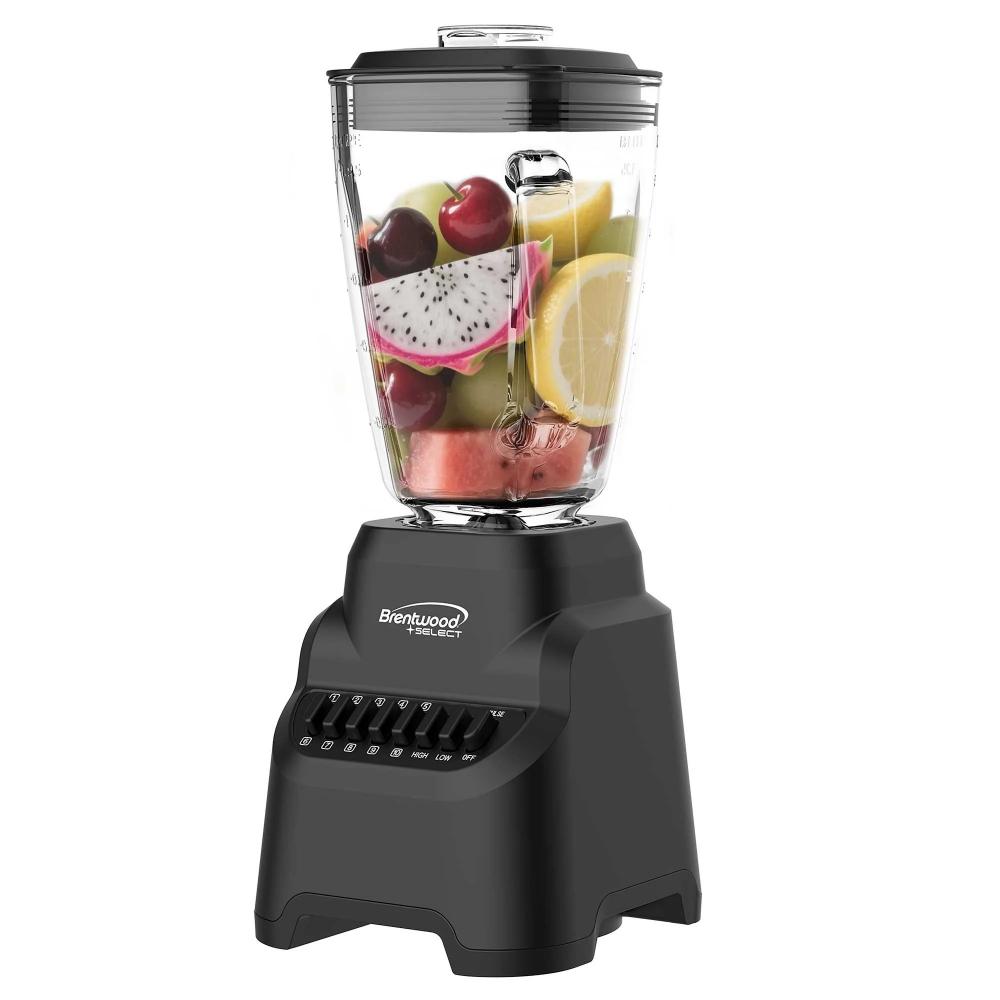 JBS500BK 500W 10-Speed Countertop Blender with Pulse Button - 5.3-Cup Glass Jar - Stainless Steel Blades - Dishwasher-Safe Parts, Black