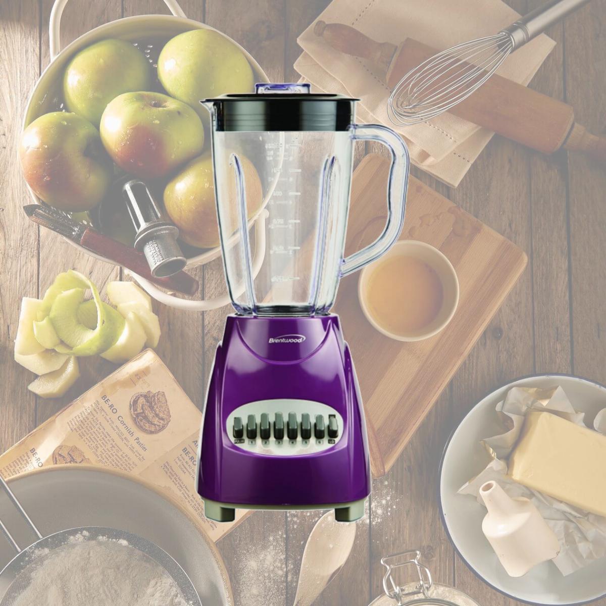 Picture of Brentwood JB220PR 12 Speed Blender Plastic Jar - Purple