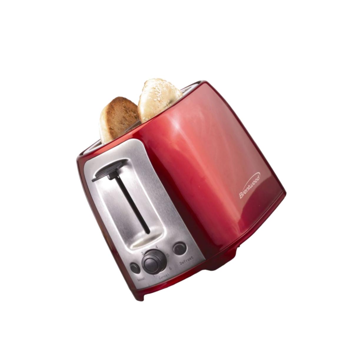 Picture of Brentwood TS292R 2 Slice Cool Touch Toaster Red And Stain