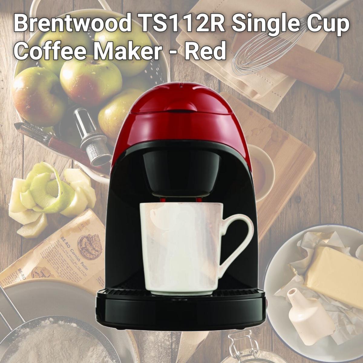 Picture of Brentwood TS112R Single Cup Coffee Maker - Red