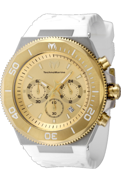 TM-224017 Men Manta Quartz Chronograph Black Dial Watch