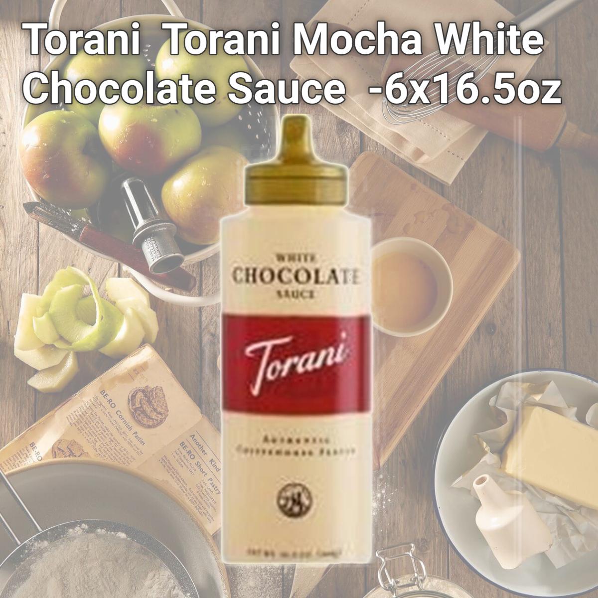 Picture of Torani B80708 Torani Mocha White Chocolate Sauce  -6x16.5oz