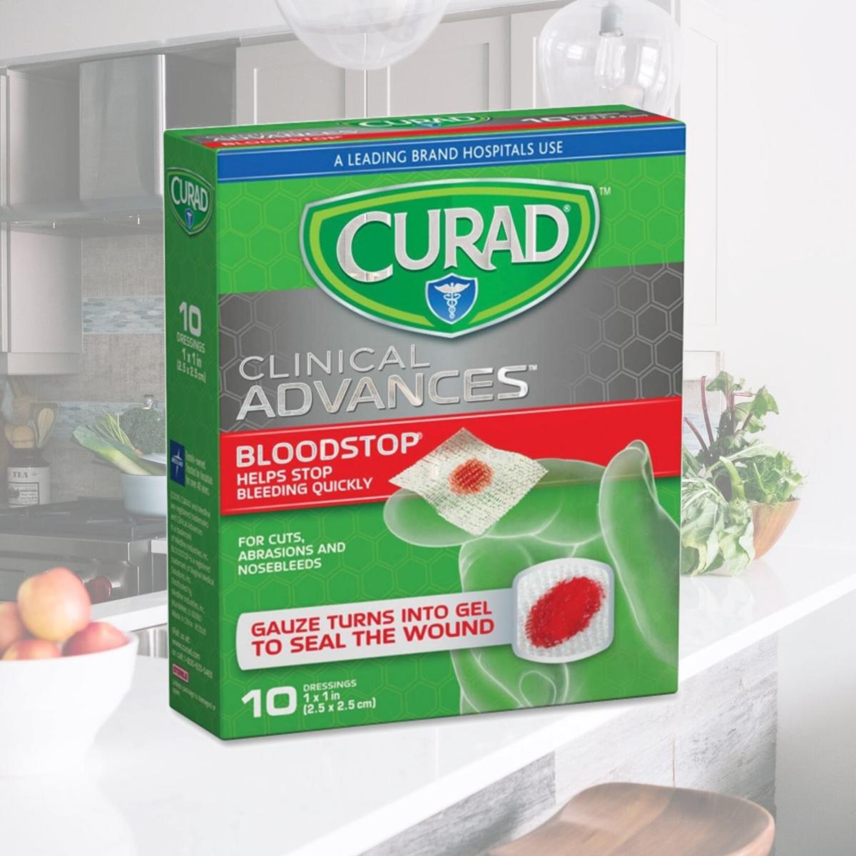 Picture of Curad MIICUR0055RB 1x 1 in. Blood Stop Gauze Packets