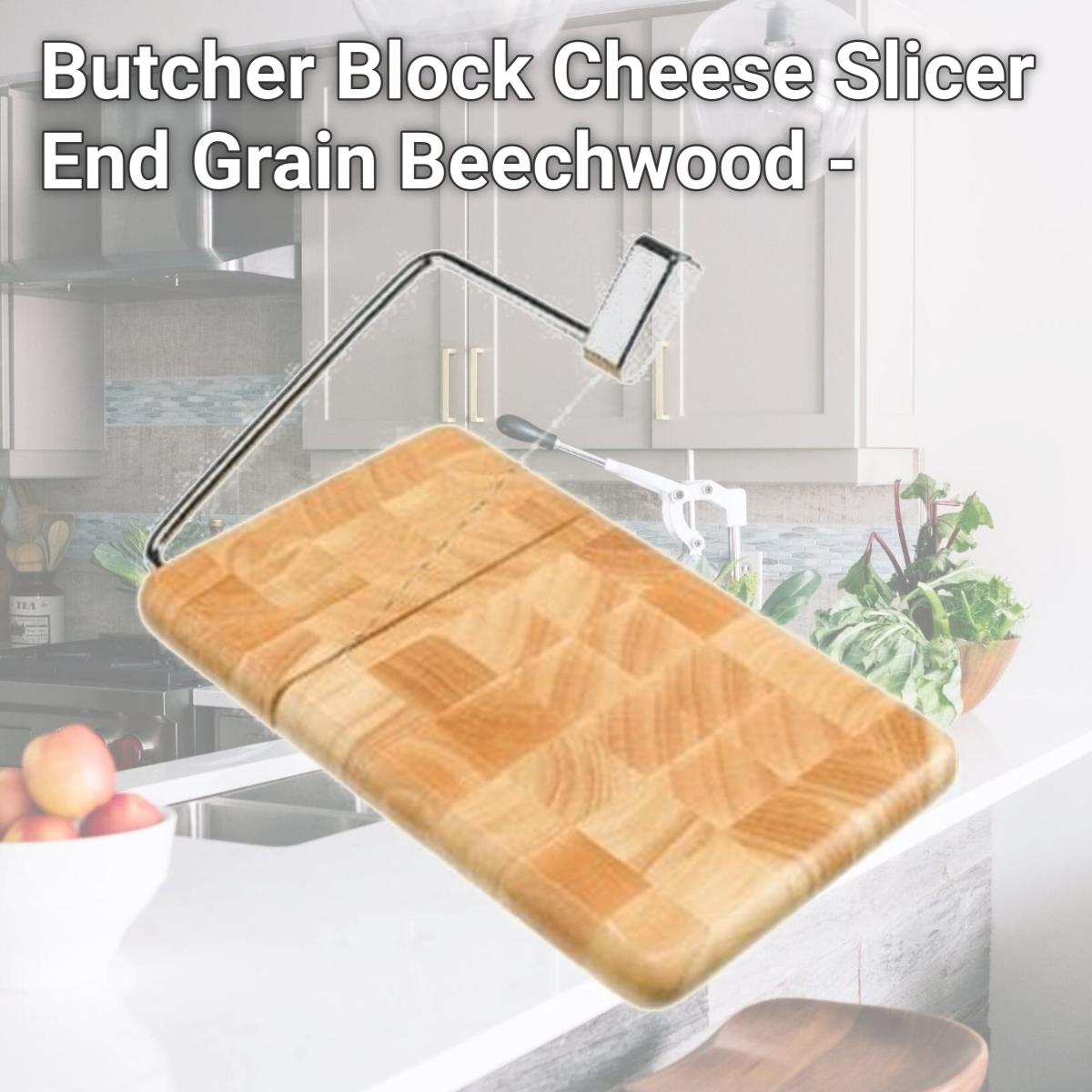 Picture of Prodyne Butcher Block Cheese Slicer End Grain Beechwood - BB120