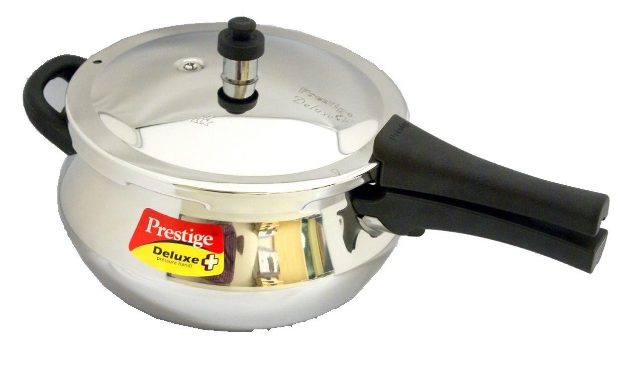 Picture of Prestige PRSSH3.3 Deluxe Stainless Steel Mini Handi Pressure Cooker - 3.3 Litres