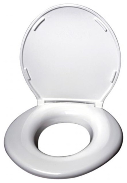 Picture of Big John Products 2445263-4W Toilet Seat Open Front Less Cover - White