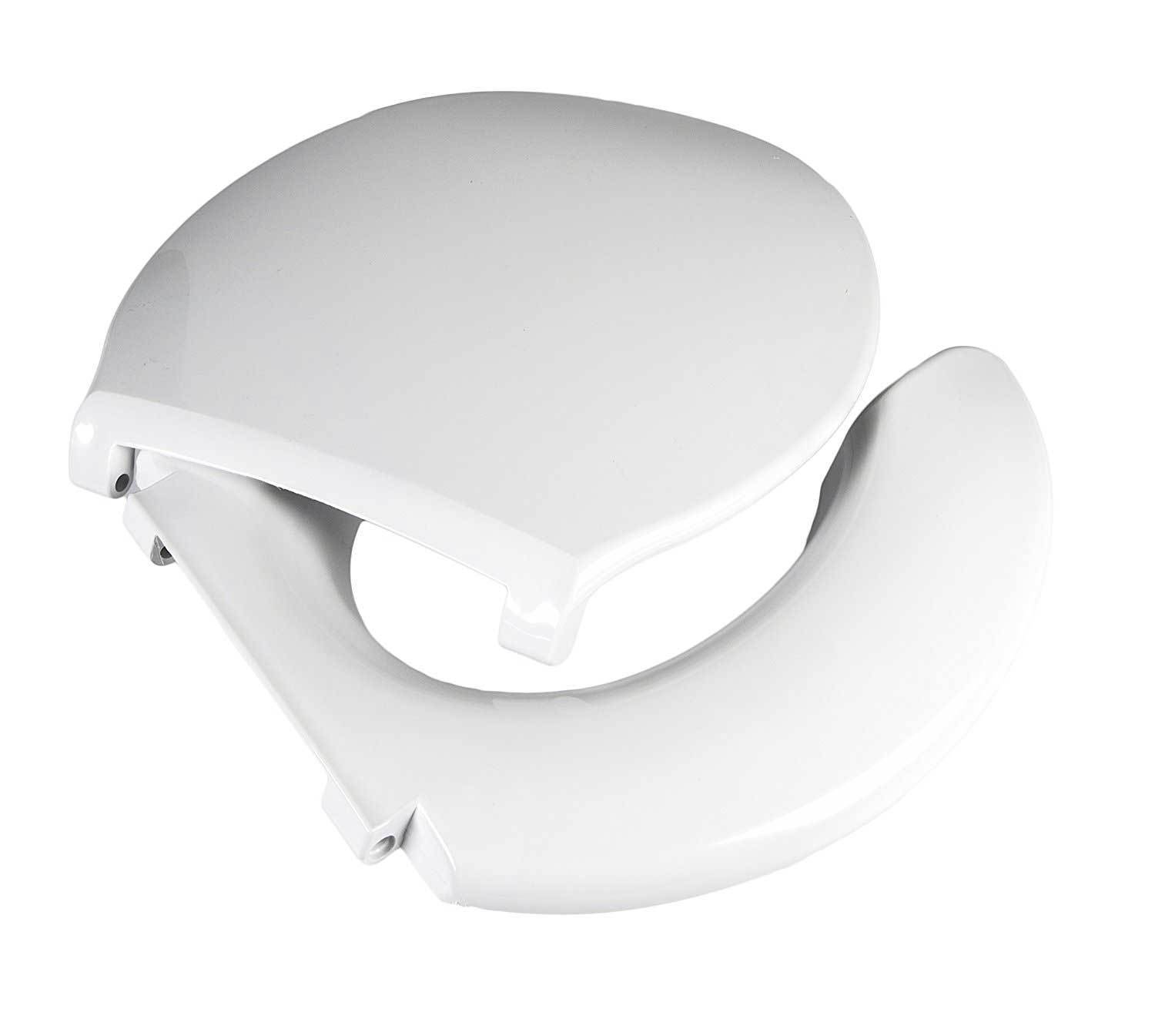 Picture of Big John Products 2445263-4W Toilet Seat Open Front Less Cover - White