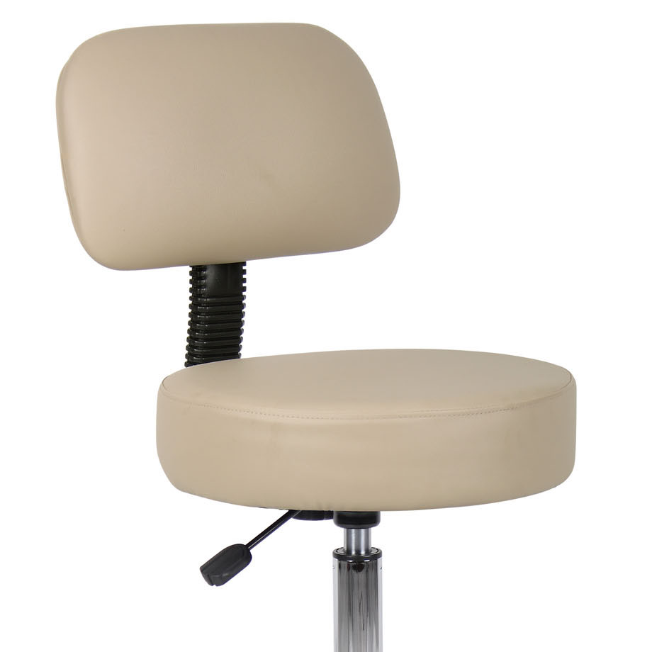 Picture of Boss B16245-BG CaressoftPlus Drafting Stool with Back Cushion - Beige