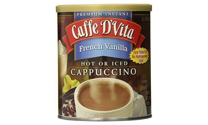 Picture of Caffe DVita F-DV-1C-06-FRVA-NU French Vanilla Cappuccino 6 1lb canisters