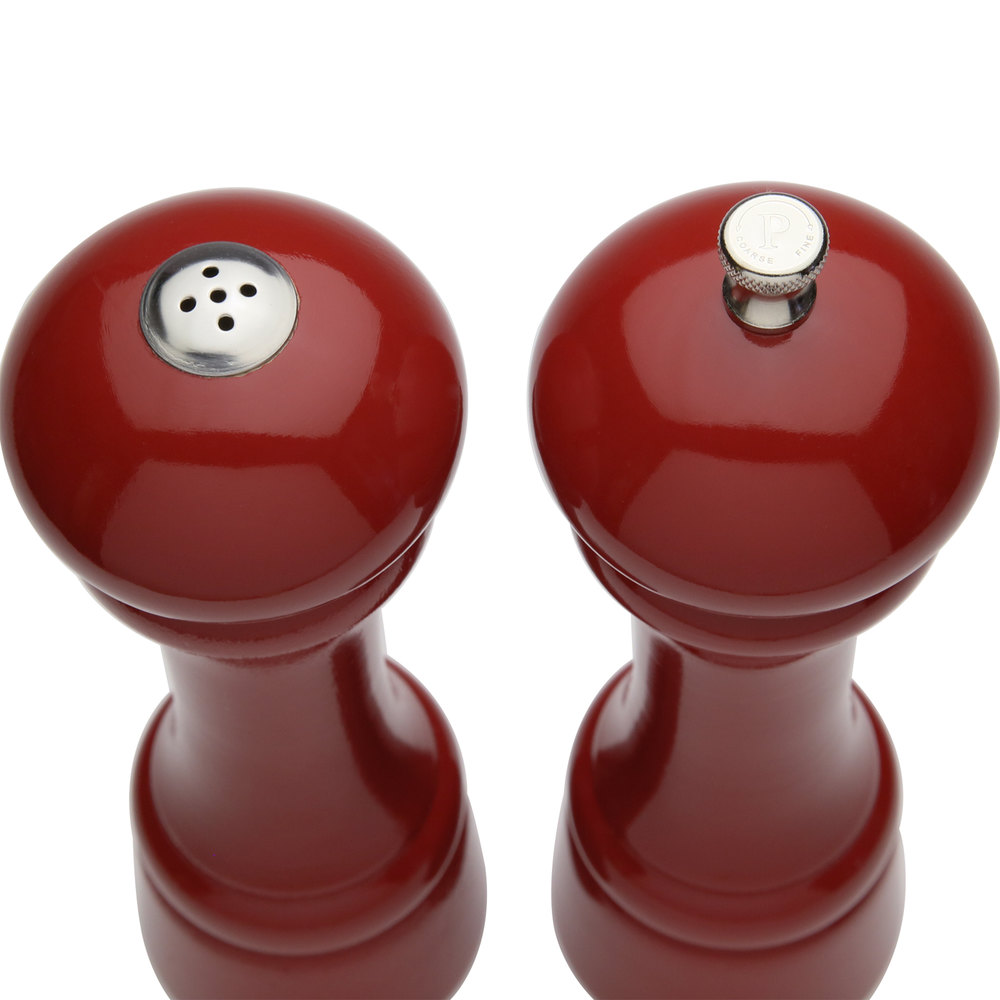 Picture of Chef Specialties 08600 8 in. Candy Apple Red Pepper Mill and Salt Shaker Set