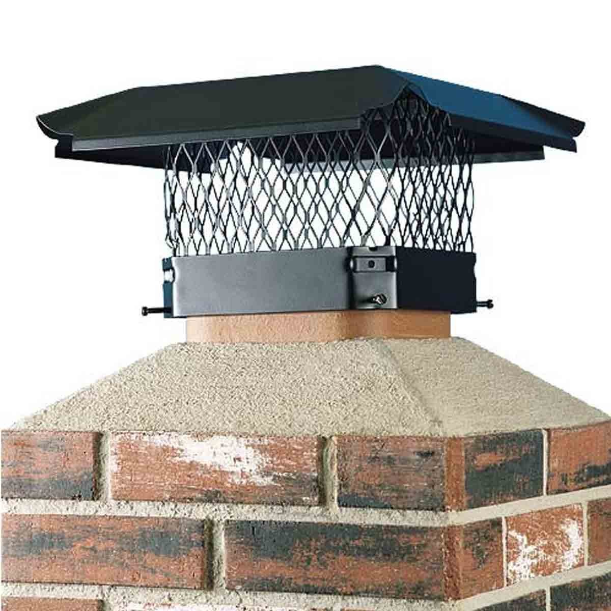 Picture of HY-C CBO1111 Single Flue Draft King- Black-Painted Galvanized Steel- 11 in. x 11 in.