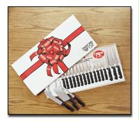 Ctdc19 Kitchen Cutlery 19 Piece Set In White/red Bow Gift Box