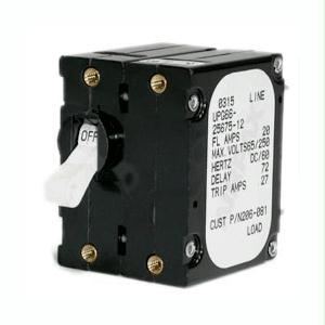 206-080s Foota Foot Frame Magnetic Circuit Breaker - 15 Amps - Double Pole