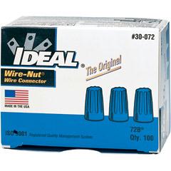 IDEAL 30-072 IDEAL 72B Blue Wire Connector Box of 100 IDEAL 30-072 IDEAL 72B Blue Wire Connector Box of 100