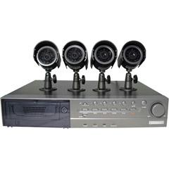Lorex L154-81C4 Lorex 4-Channel 80GB DVR 4 Color Camera Bundle Pack