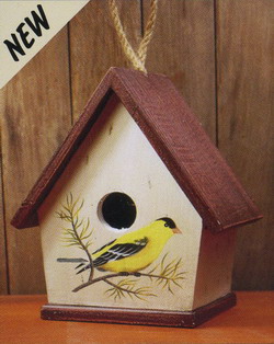 A Frame Goldfinch Birdhouse