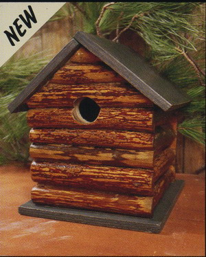 Adventure Marketing AVM82906 11/2"Log Cabin Birdhouse
