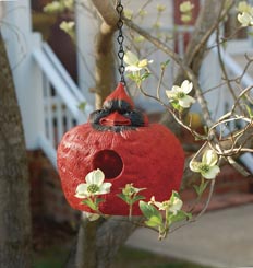 Evergreen Enterprises Inc EG841171 Cardinal Portly Birdhouse With Functional Cleanout