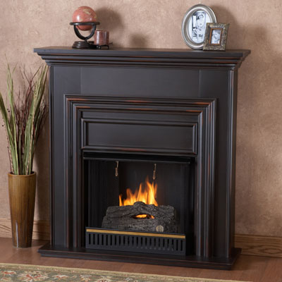 Real Flame 3900 Sloane Visionary Indoor Fireplace - Black Wash