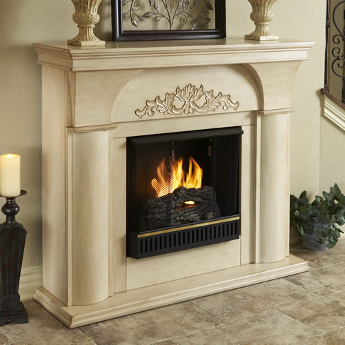 Real Flame 6300-W Cordova Indoor Fireplace - White