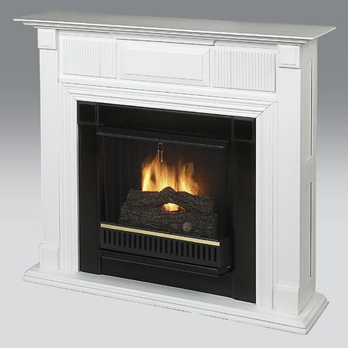 Real Flame 9000-W Liberty Indoor Fireplace - White