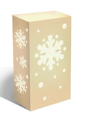 LumaBase Luminarias 51824 12-Count Snowflake Complete Kit