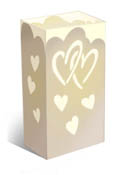 LumaBase Luminarias 81248 12-Count Hearts Complete Kit