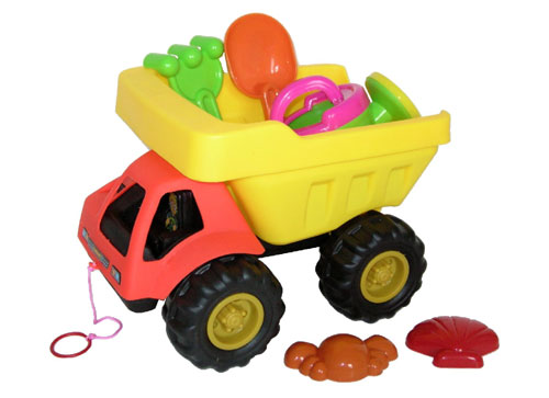 BT-388 Dump Truck Sand Toy - 6 Piece Set