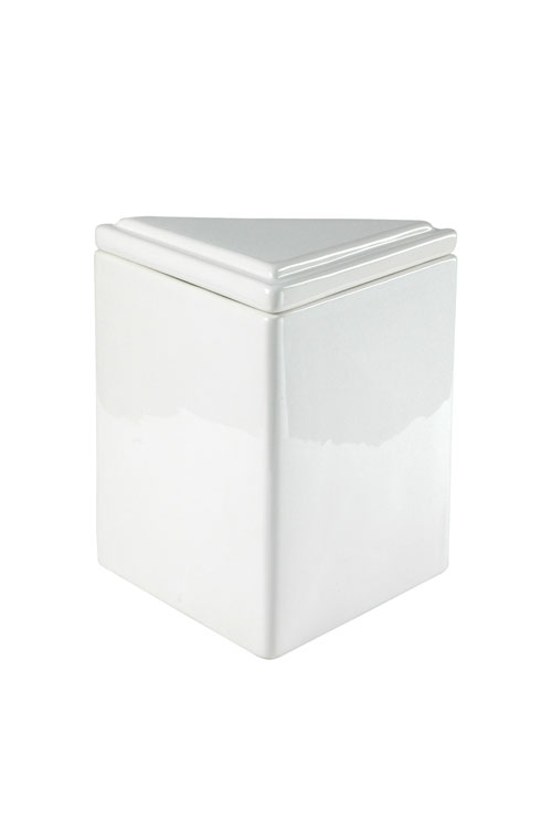 Wade Ceramics 80143-WH-KEN Medium Tri Stack Storage - White by Wade Ceramics
