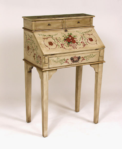 AA Importing 46501 Secretary Desk - Tan Finish by AA Importing