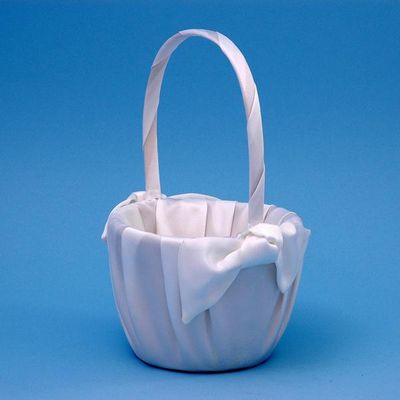 Beverly Clark 92v Love Knot Flower Girl Basket White by Beverly Clark