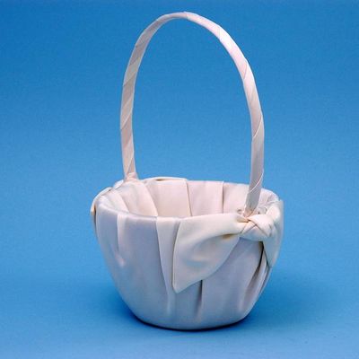 Beverly Clark 92vi Love Knot Flower Girl Basket Ivory by Beverly Clark