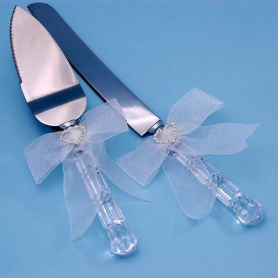 Beverly Clark WB06NI Crystal Heart Knife Server Set in Ivory