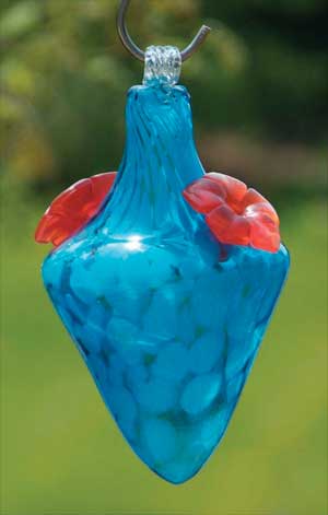 Bird Brain Neptune Glow In The Dark Hummingbird Feeder Aqua