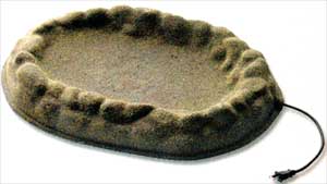 Farm Innovators Four Season Heated Bird Bath Black Granite