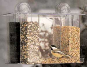 Duncraft Super Songbird One Way Mirror Window Bird Feeder