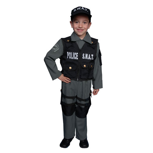 327-t S.w.a.t Police Officer Costume - Size Toddler T4